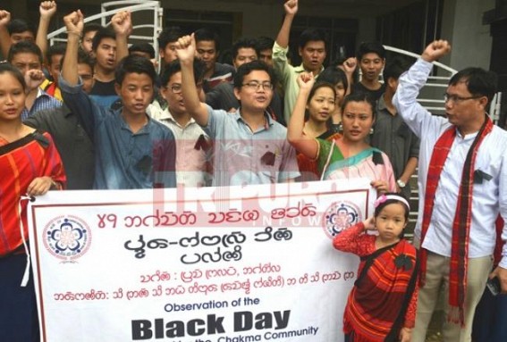 Chakma tribals observe 'black day' Chakma tribals observe 'black day'